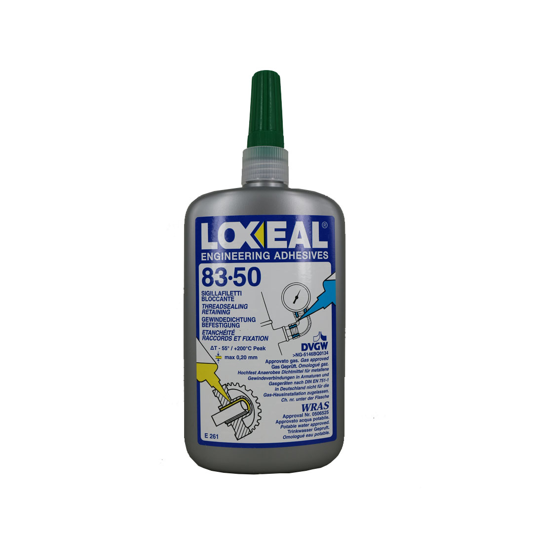 樂賽爾LOXEAL83-50 高強(qiáng)度綠色飲用水WRAS認(rèn)證螺紋密封膠