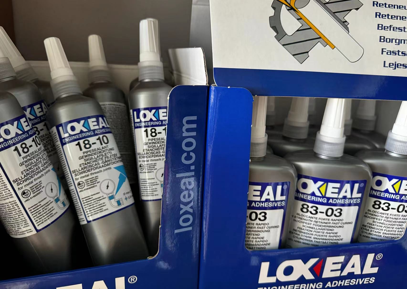 樂賽爾膠水LOXEAL18-10 低強(qiáng)度白色螺紋密封膠