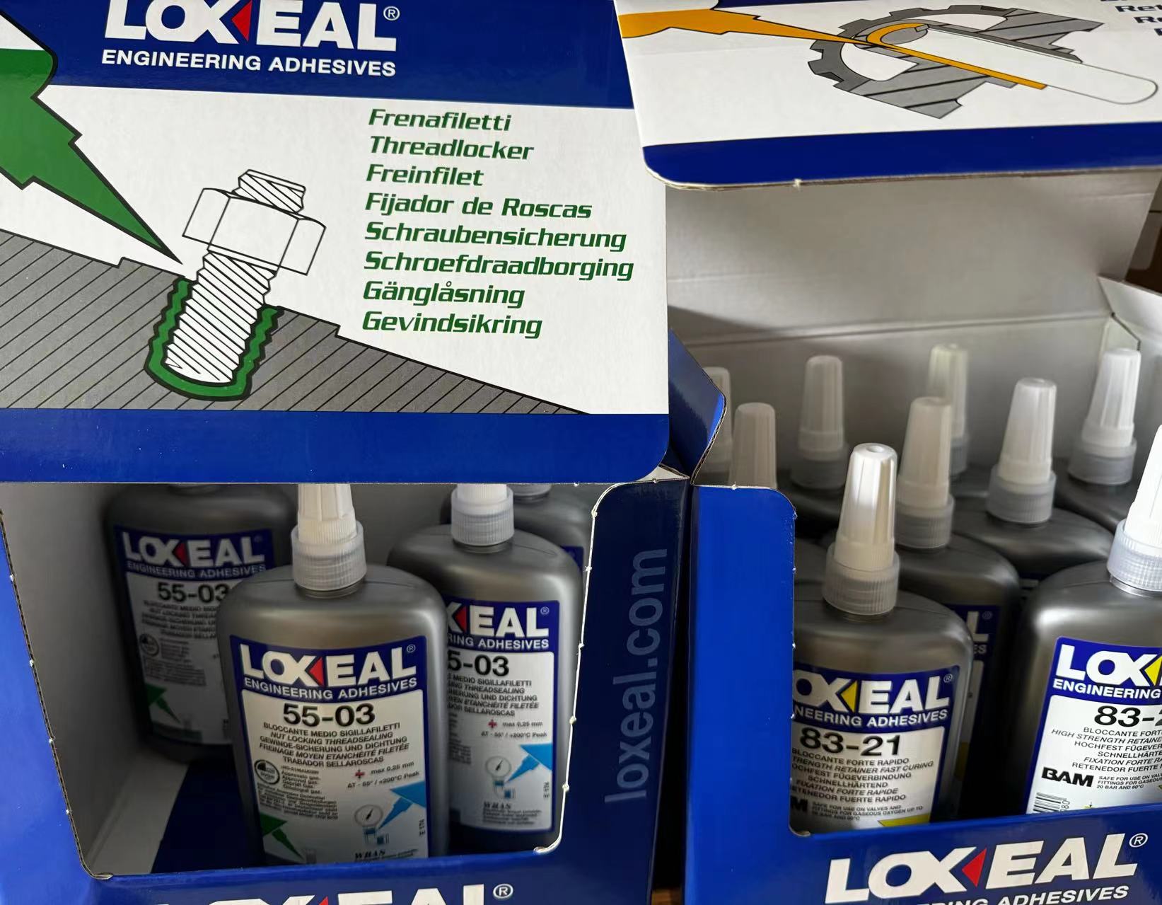 樂(lè)賽爾膠水LOXEAL83-21 高強(qiáng)度氧氣BAM認(rèn)證固持膠